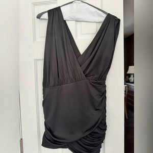 Michael Costello back crepe stretch jersey dress extremely flattering
